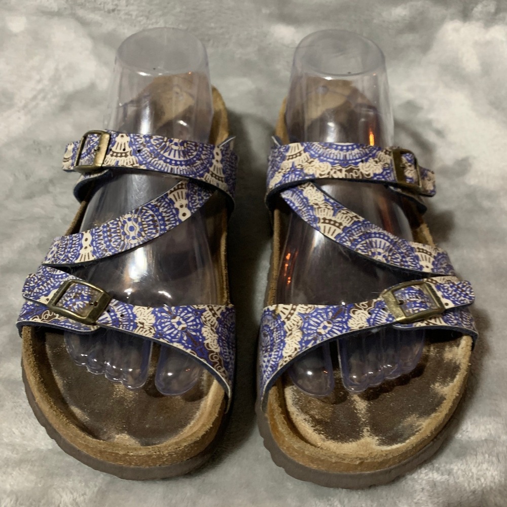 Birkenstock Papilio Salia SF Sandals Womens 9 40 Kenja Blue Boho Straps Buckles